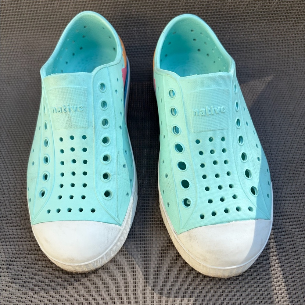 Native Shoes Kids Mint Green Slip-On Sneakers